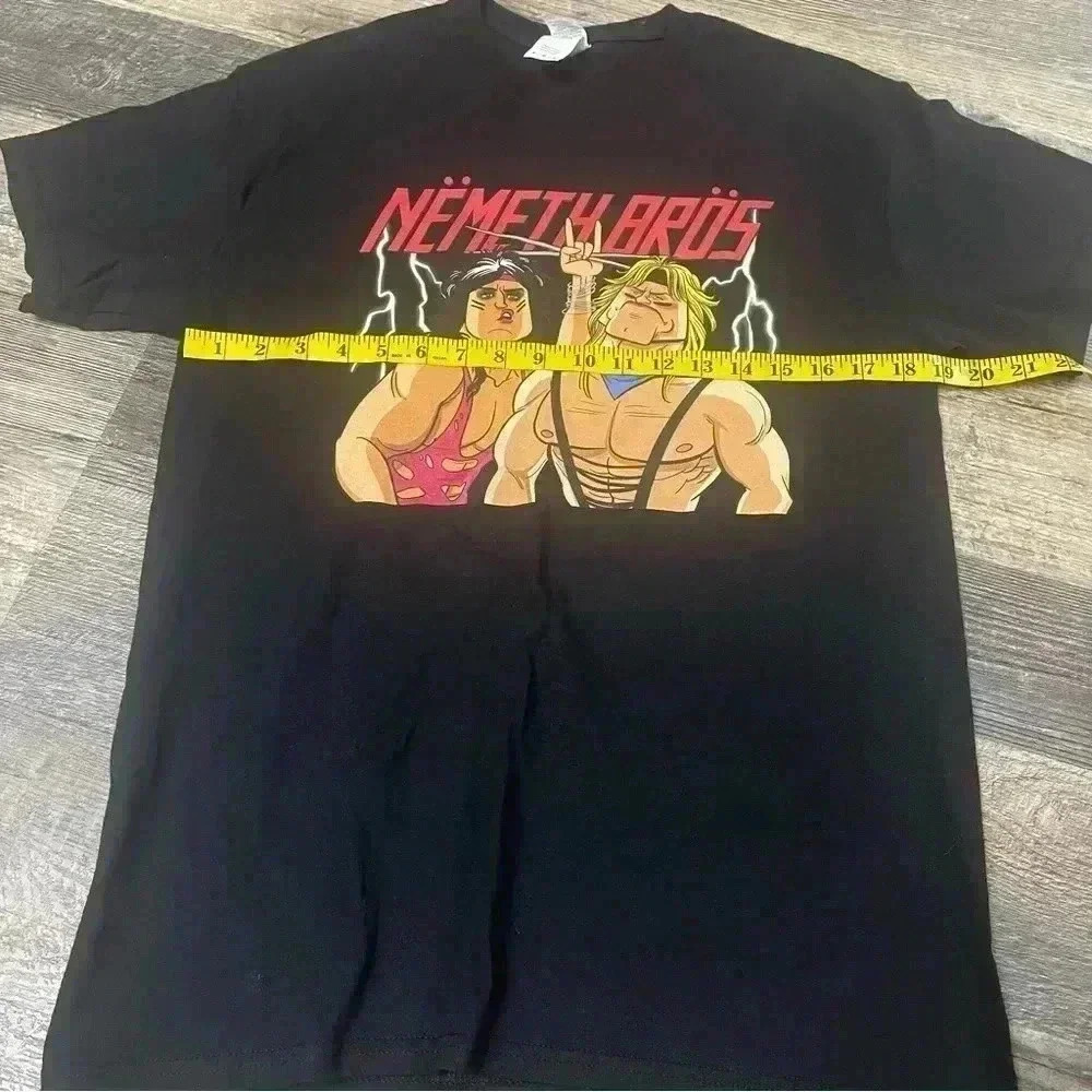 Mens wresting short sleeve black shirt Nemeth Bros Wrestling size Medium - Picture 3 of 7